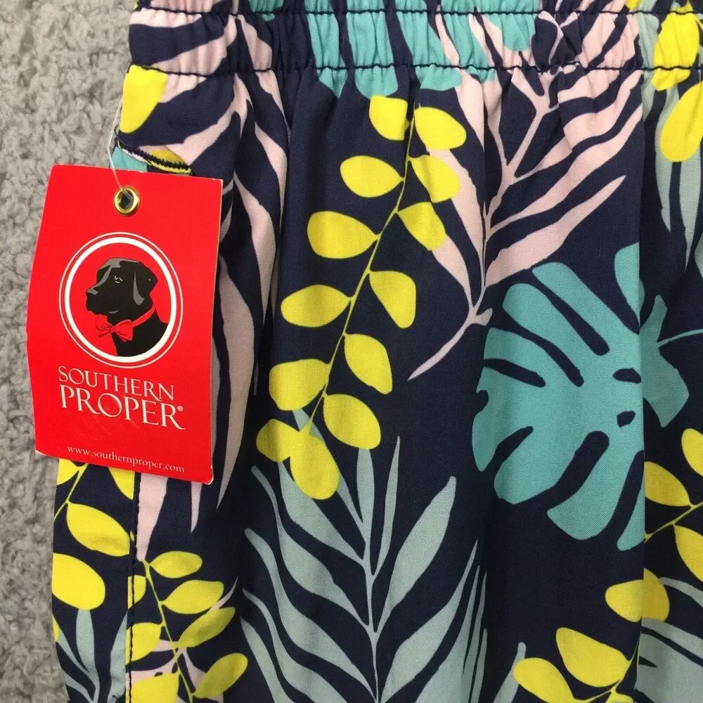 NWT Southern Proper Coastal Beach Swim Trunks Shorts XXL Lined Mens 2XL Resort